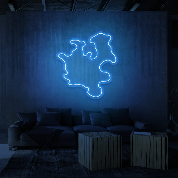 "SJÄLLAND" NEONSKYLT