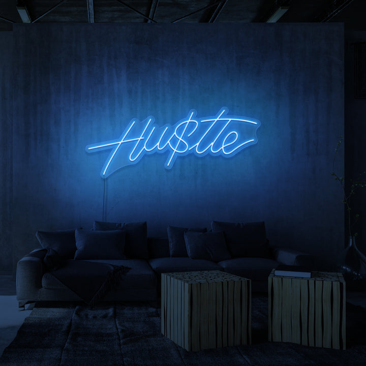 "HU$TLE" NEONSKYLT
