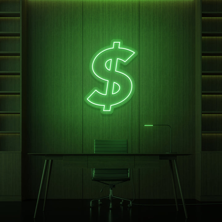 "DOLLARSKYLT" NEONSKYLT