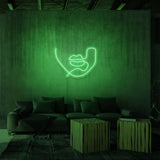 "LINE ART LIPS" NEONSKYLT