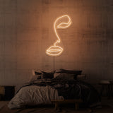 "LINE ART FACE" NEONSKYLT