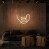 "LINE ART LIPS" NEONSKYLT