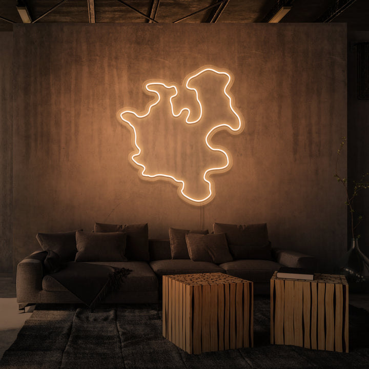 "SJÄLLAND" NEONSKYLT