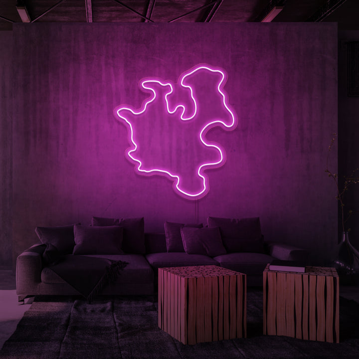 "SJÄLLAND" NEONSKYLT