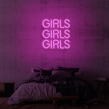 "GIRLS GIRLS GIRLS" NEONSKYLT