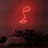 "LINE ART FACE" NEONSKYLT