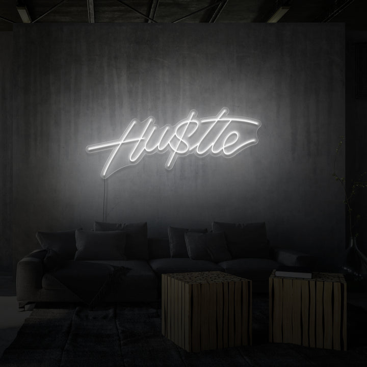 "HU$TLE" NEONSKYLT