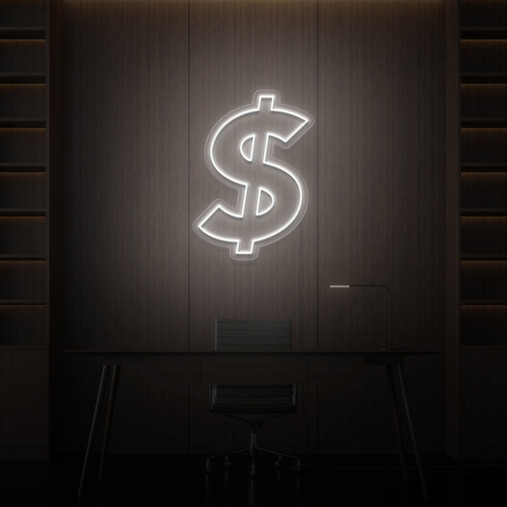 "DOLLARSKYLT" NEONSKYLT