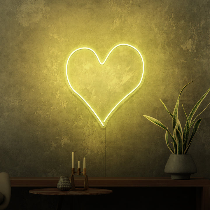 "HJÄRTA" MINI NEONSKYLT