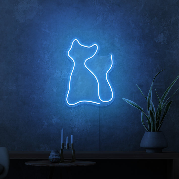 "KITTING" MINI NEONSKYLT