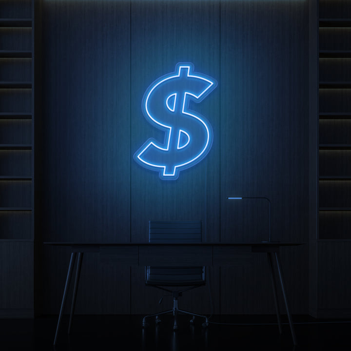 "DOLLARSKYLT" NEONSKYLT