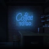 "COFFEE TO GO" NEONSKYLT