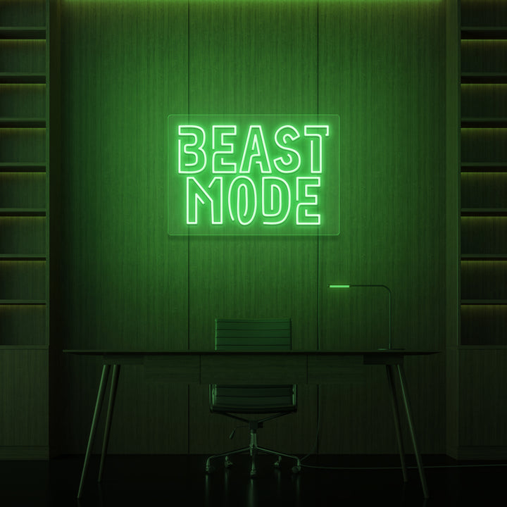 "BEAST MODE" NEONSKYLT