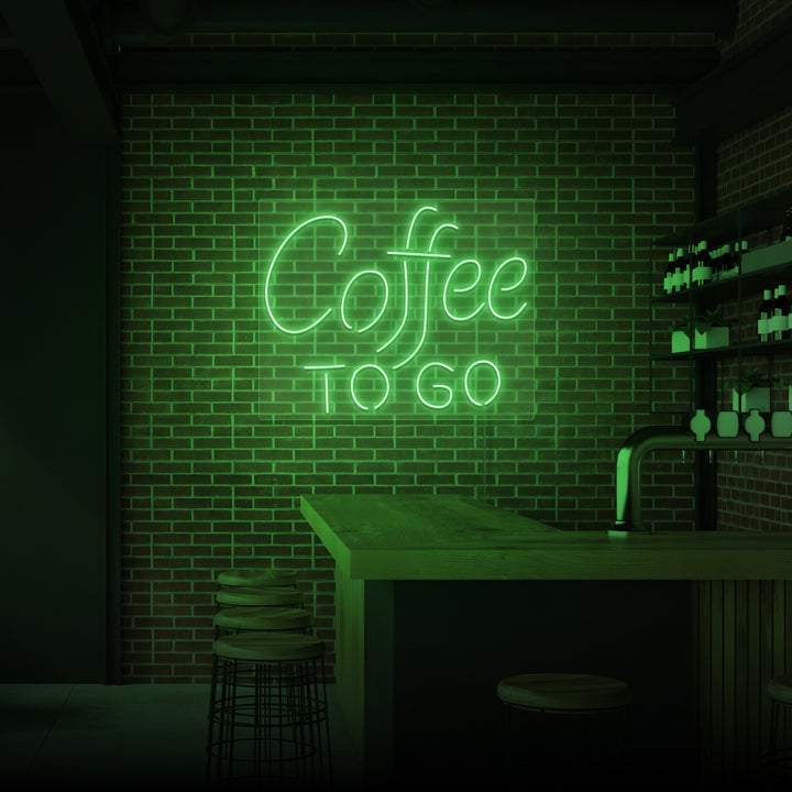 "COFFEE TO GO" NEONSKYLT