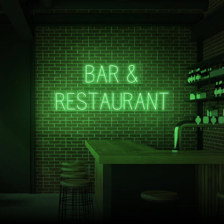 "BAR &amp; RESTAURANG" NEONSKYLT