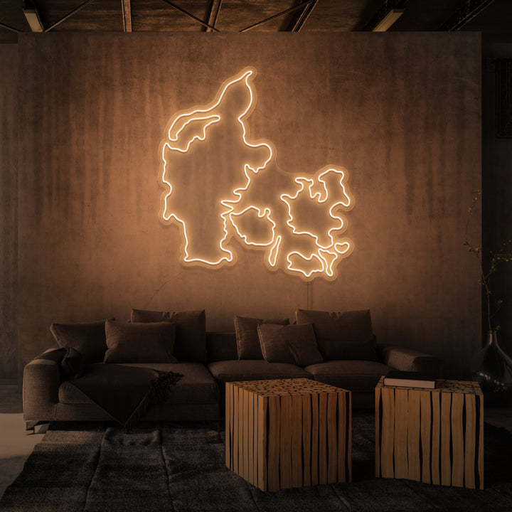 "DANMARK" NEONSKYLT