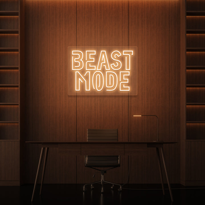 "BEAST MODE" NEONSKYLT
