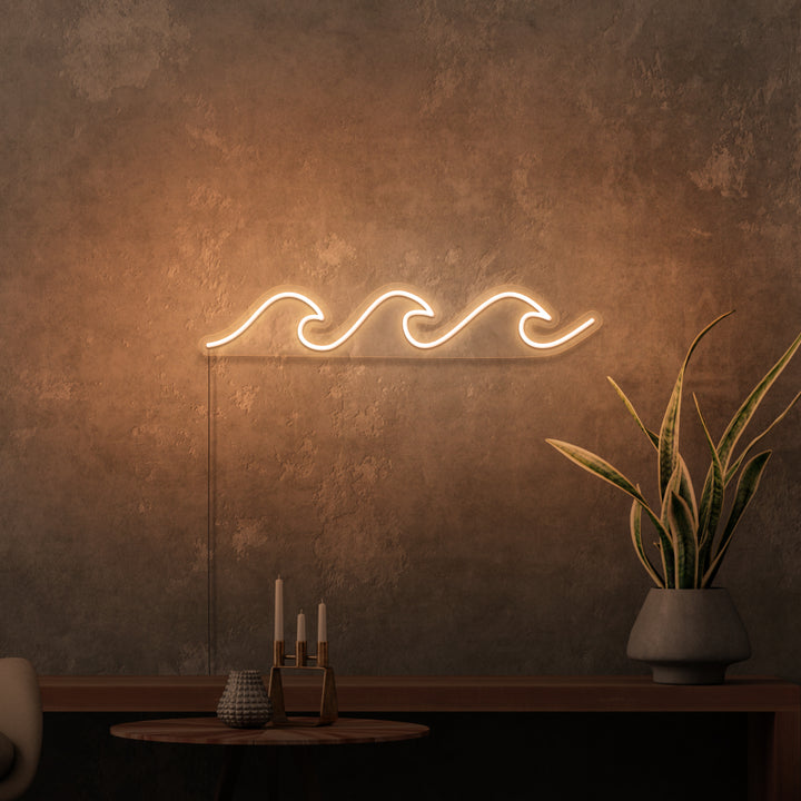 "VÅGOR" MINI NEONSKYLT