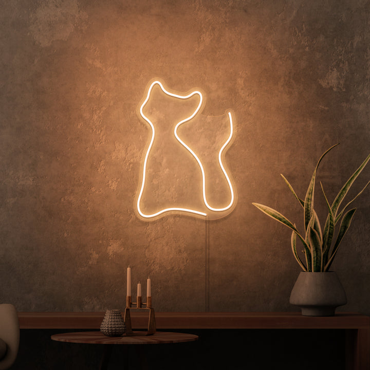 "KITTING" MINI NEONSKYLT