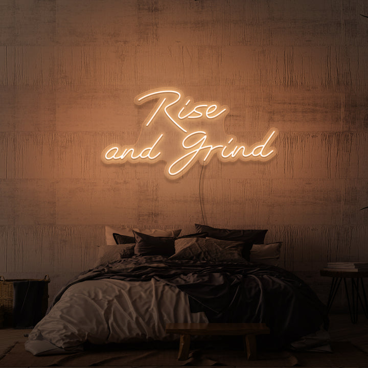 "STIGA OCH GRIND" NEONSKYLT