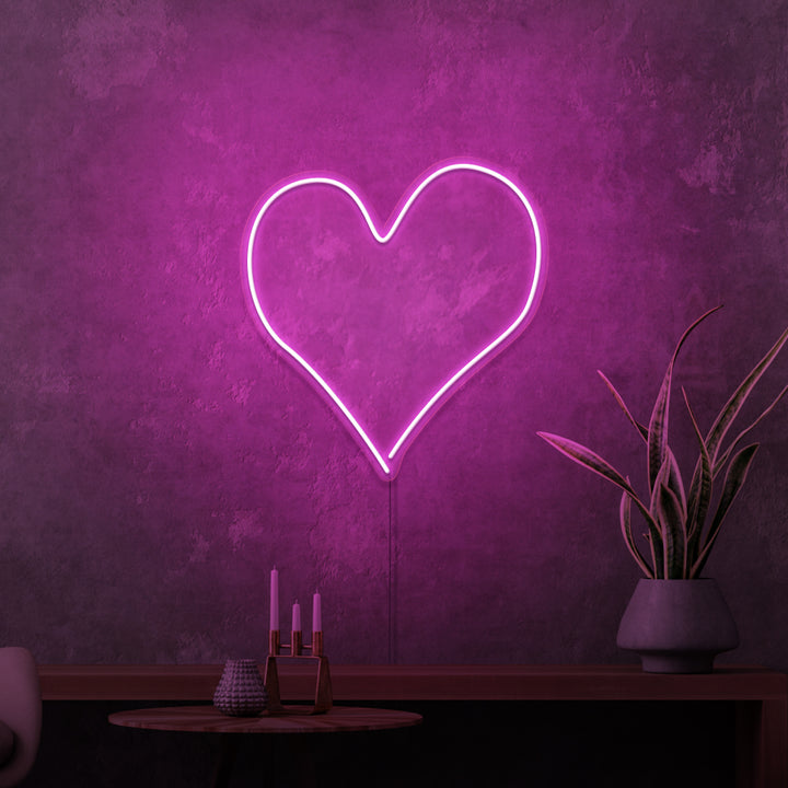 "HJÄRTA" MINI NEONSKYLT