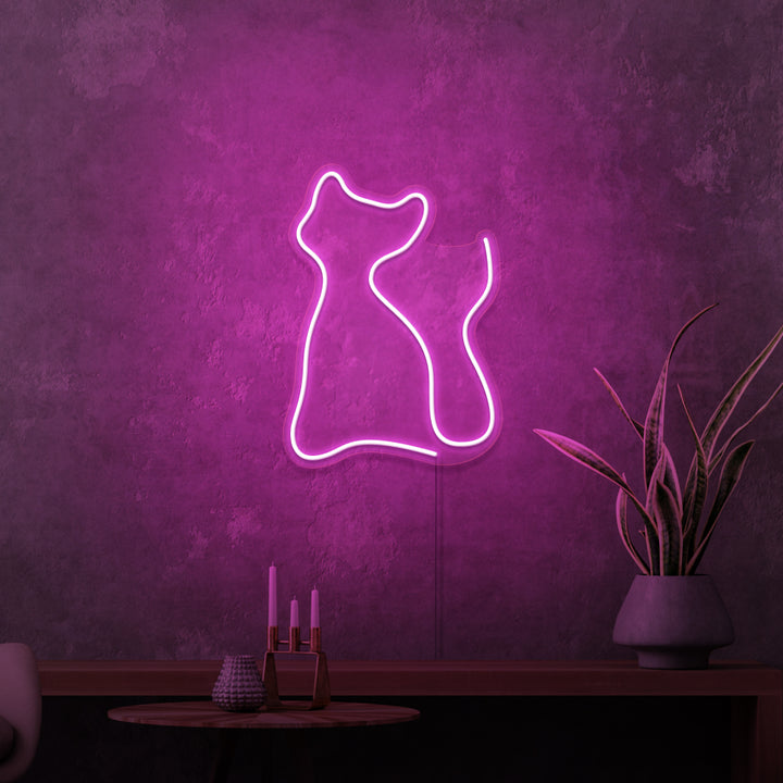 "KITTING" MINI NEONSKYLT