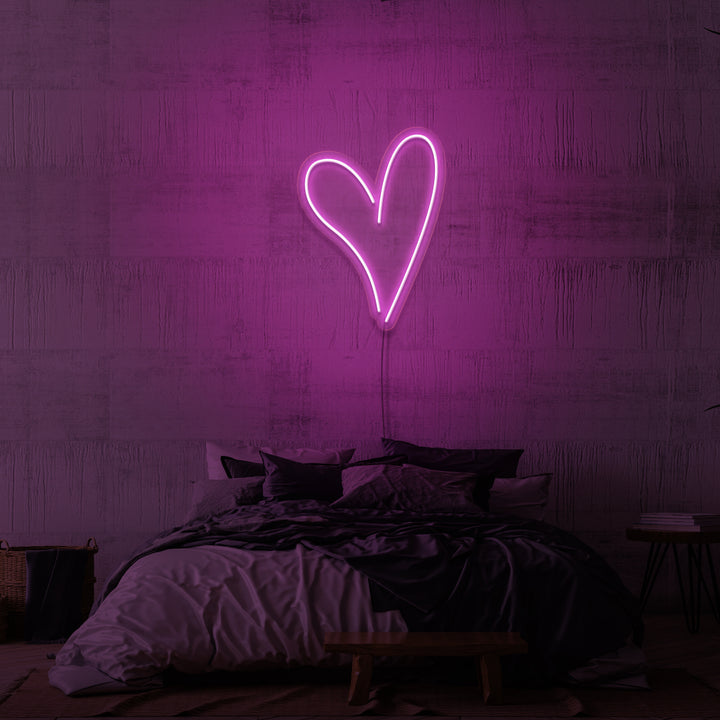 "HJÄRTAT" NEONSKYLT