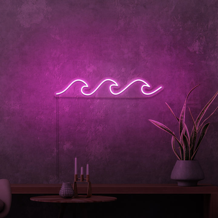 "VÅGOR" MINI NEONSKYLT