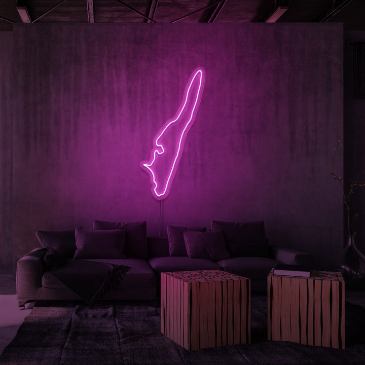 "LANGELAND" NEONSKYLT