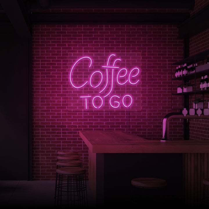 "COFFEE TO GO" NEONSKYLT