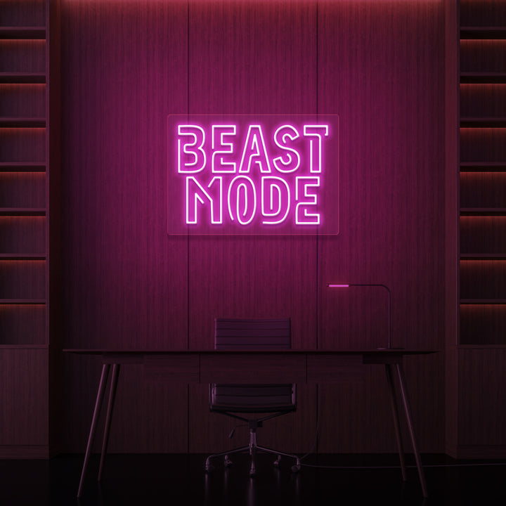 "BEAST MODE" NEONSKYLT