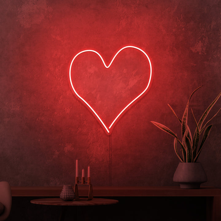 "HJÄRTA" MINI NEONSKYLT