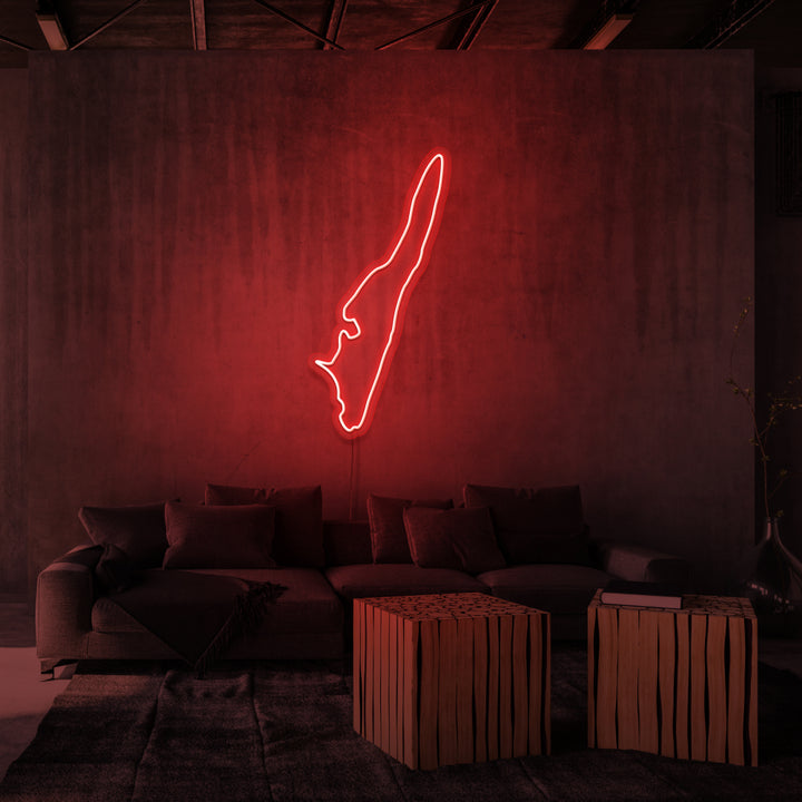 "LANGELAND" NEONSKYLT