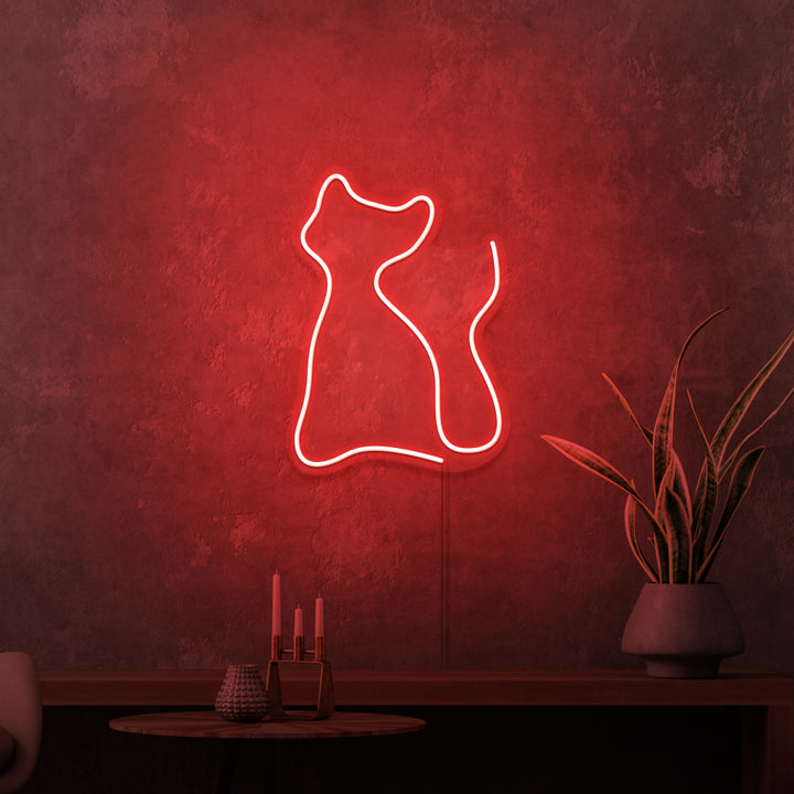 "KITTING" MINI NEONSKYLT