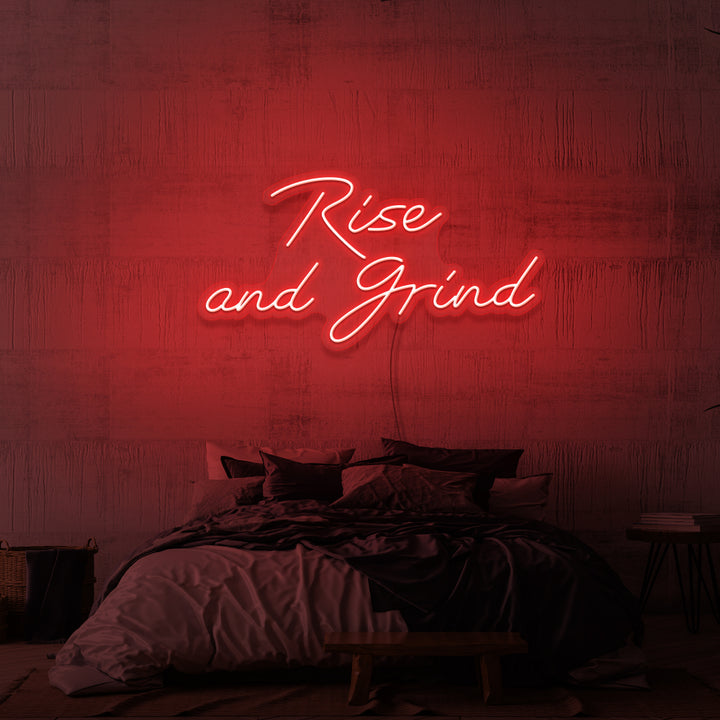 "STIGA OCH GRIND" NEONSKYLT
