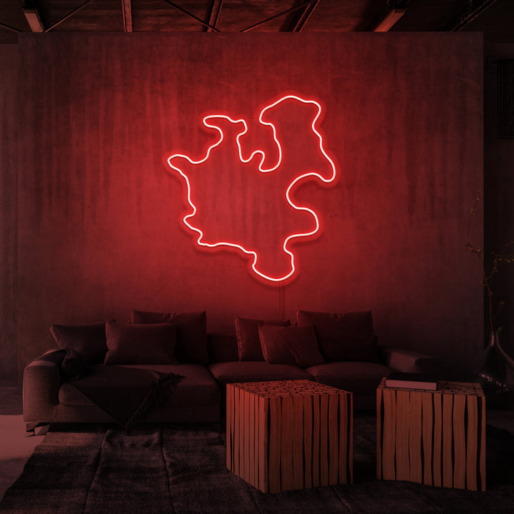 "SJÄLLAND" NEONSKYLT