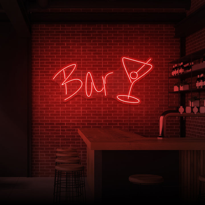 "BAR" NEONSKYLT