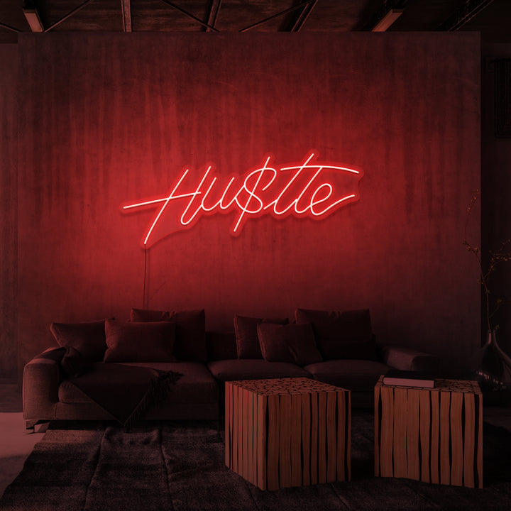 "HU$TLE" NEONSKYLT