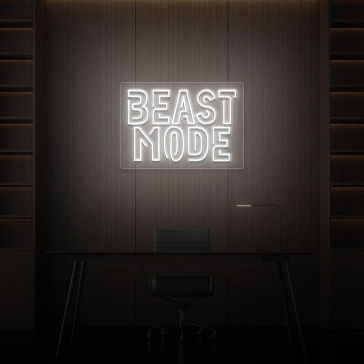 "BEAST MODE" NEONSKYLT