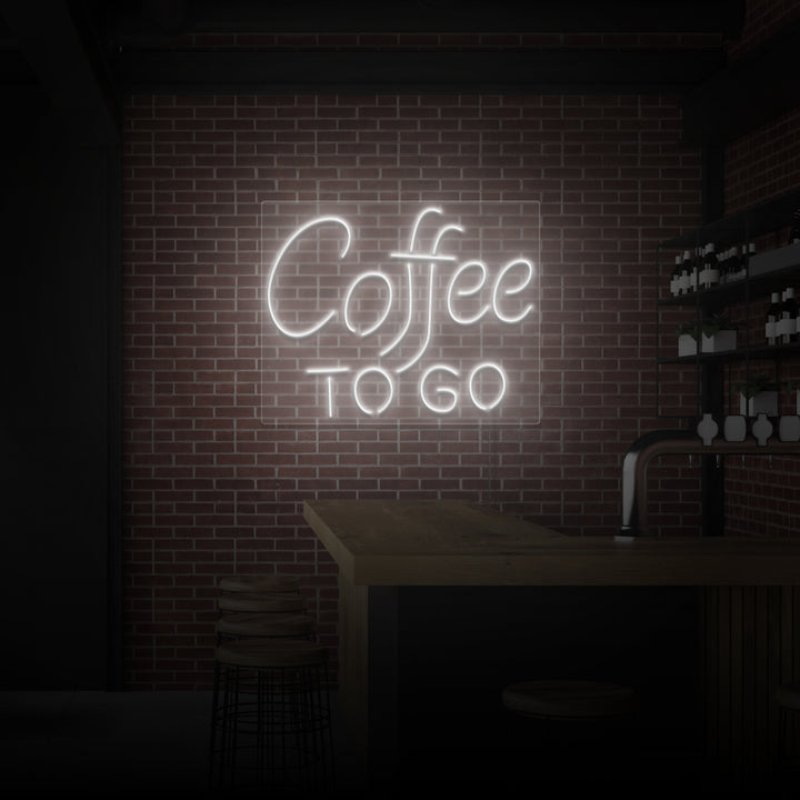 "COFFEE TO GO" NEONSKYLT