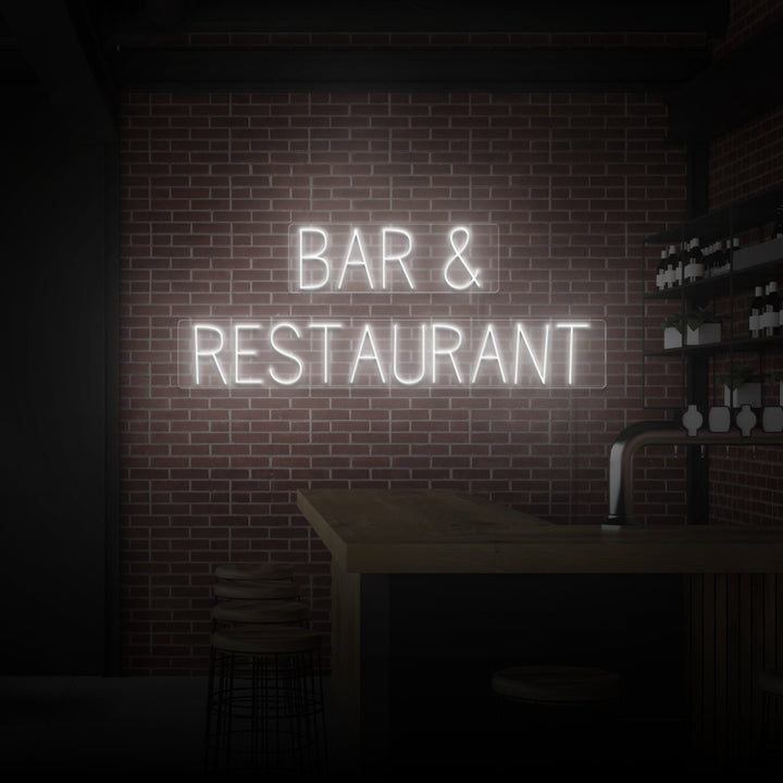 "BAR &amp; RESTAURANG" NEONSKYLT