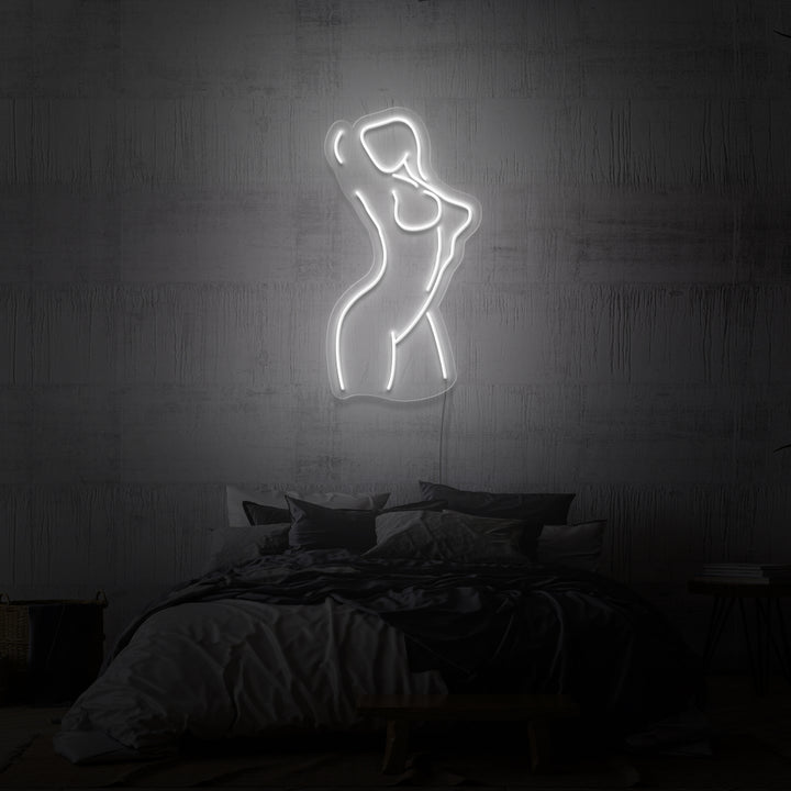 "KVINNLIG" NEONSKYLT