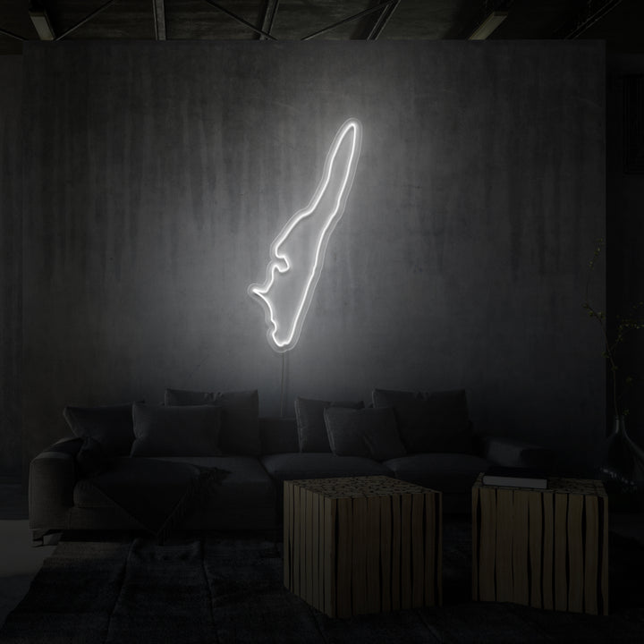 "LANGELAND" NEONSKYLT