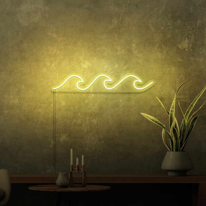 "VÅGOR" MINI NEONSKYLT