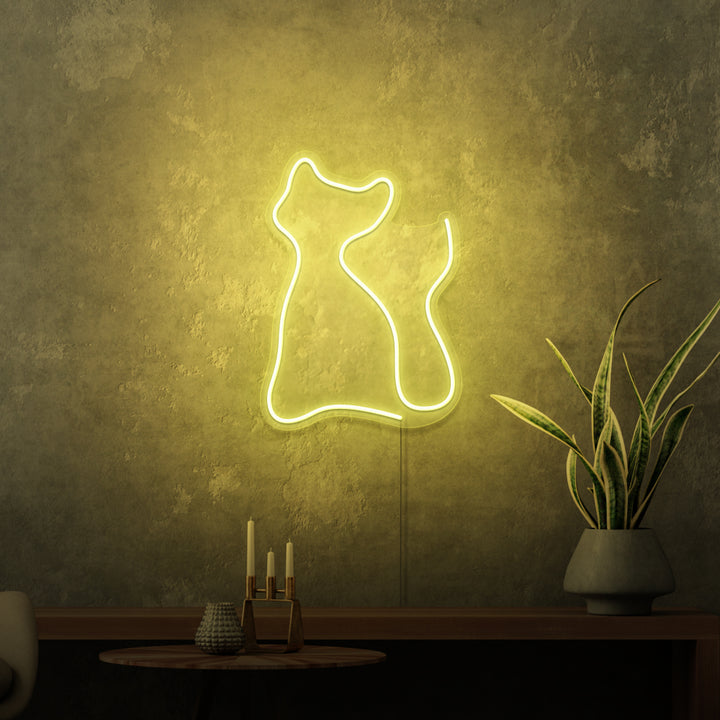 "KITTING" MINI NEONSKYLT